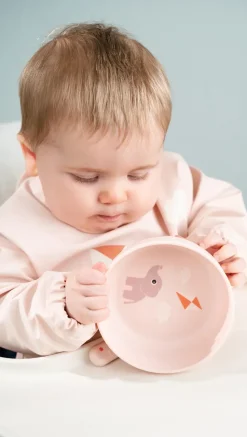 Playground bib with sleeve, Powder