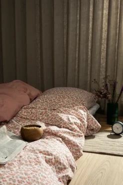 Pleasant bed set 150x210 cm, White-pink