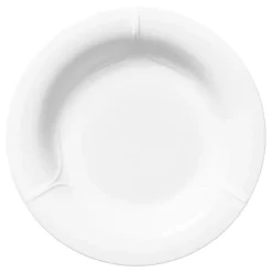 Pli Blanc deep plate 23 cm, White