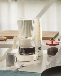 Plissé coffee maker, White