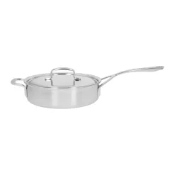 5-Plus deep frying pan with lid stainless steel, Ø24 cm