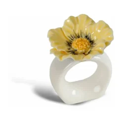 Poppy napkin ring 2-pack, Beige