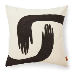 Pose cushion 50x50 cm, Coffee-undyed