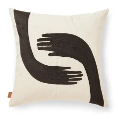 Pose cushion 50x50 cm, Coffee-undyed