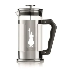 Preziosa coffee press 8 cups, Silver-black