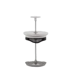 Preziosa coffee press 8 cups, Silver-black