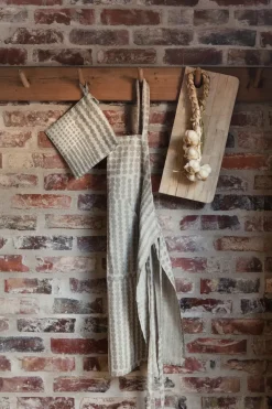 Pricktyg oven mitt 23x23 cm, Natural-taupe