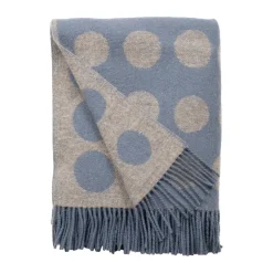 Pricktyg throw 130x170 cm, Blue-beige