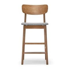 Prima Vista bar stool, Brown/beige-oiled oak