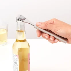 Profile bottle opener, stainless steel