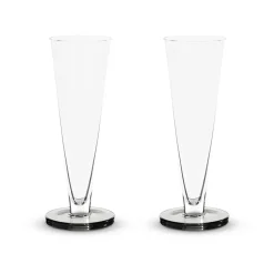 Puck champagne glass 12.5 cl, Clear