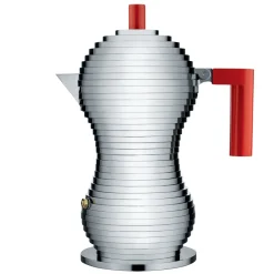 Pulcina espresso maker 6 cups, red handle