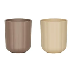 Pullo cup 2-pack, Taupe-vanilla