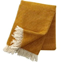 Ralph wool throw, mustard yellow