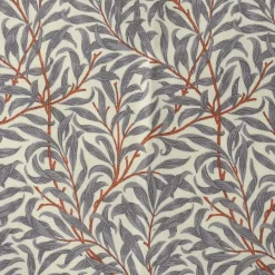 Ramas fabric, grey-orange