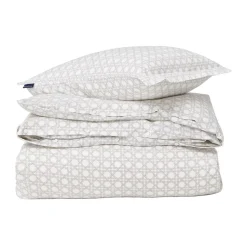 Rattan Printed bedding set 220x220 cm, White