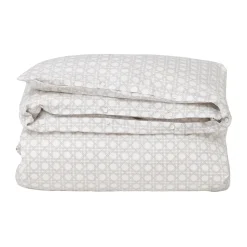 Rattan Printed bedding set 220x220 cm, White