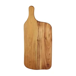 Raw cutting board teak, 43x19 cm