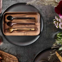 Raw latte spoon 4-pack, Gold