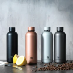 Raw thermos bottle 0.5 l, matte grey