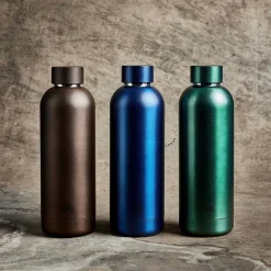 Raw thermos bottle 0.5 l, matte brown