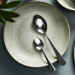 Relief soup plate Ø22 cm, green