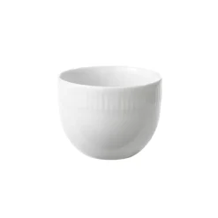 Relief sugar bowl, white