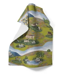 Renvandring kitchen towel 65x85 cm, Green