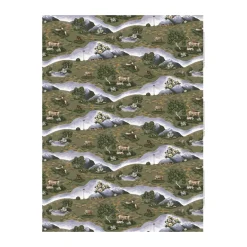Renvandring oilcloth, Dark green