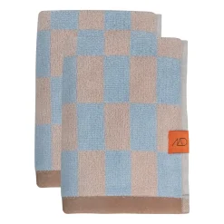 Retro towel, Light blue, 40x55 cm, 2-pack