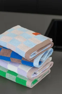 Retro towel, Light blue, 40x55 cm, 2-pack