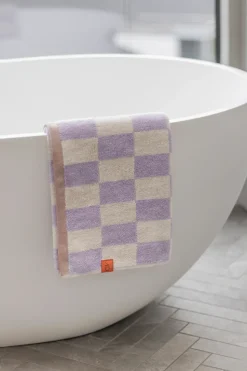 Retro towel, Lilac, 70x133 cm