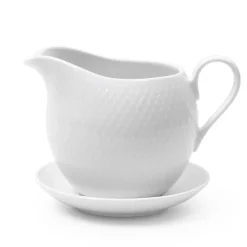 Rhombe sauce jug 67 cl, White