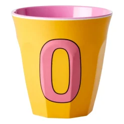 Rice melamin cup medium letter - O 30 cl, Yellow