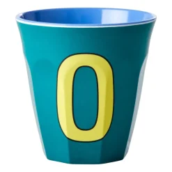 Rice melamin cup medium letter - O 30 cl, Green