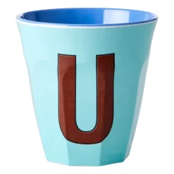 Rice melamin cup medium letter - U 30 cl, Mint