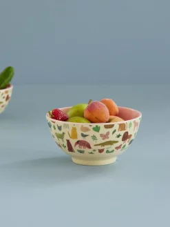 Rice melamine bowl medium, Sweet Jungle Print-Soft Pink