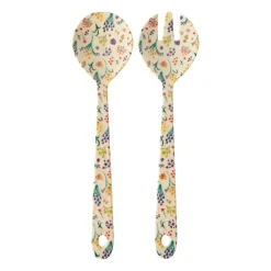 Rice salad servers melamine 2 pieces, Wild flowers