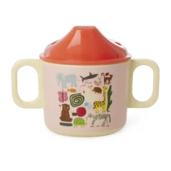 Rice wildlife children's mug with two handles 25 cl, Pink