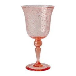 Rice wine glass bubble design 36 cl, Peach