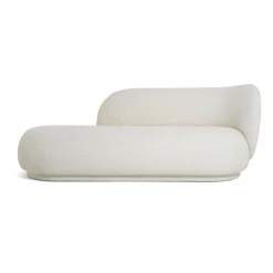 Rico divan chaise bouclé higher, off white
