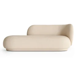 Rico divan chaise higher, Brushed off white