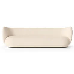 Rico sofa bouclé 4-seat, Wool bouclé off white