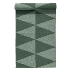 Rime plastic rug green, 70x250cm