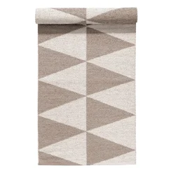 Rime plastic rug greige, 70x250cm