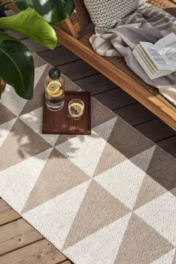 Rime plastic rug greige, 70x150cm