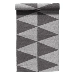 Rime plastic rug grey, 70x150cm