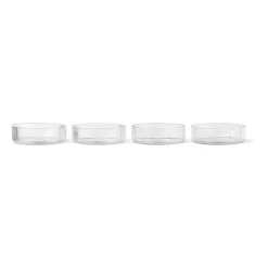 Ripple breakfast bowl 4-pack, clear