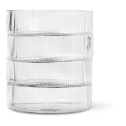 Ripple breakfast bowl 4-pack, clear