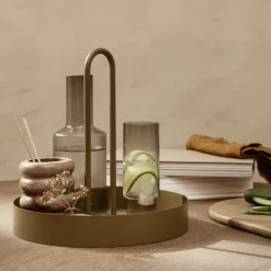 Ripple carafe, smoked grey